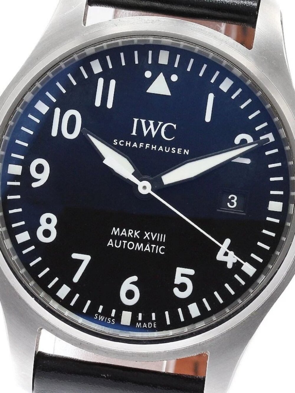 IWC SCHAFFHAUSEN Pilot watch mark XVIII IW327001 black Dial AT Men's_963167